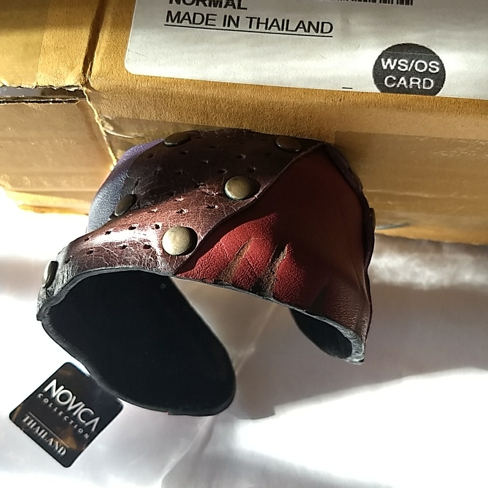 Hand made leather bracelet